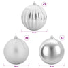 Joulupallon setti XL 9 kpl Hopea Halk. 15 cm Muovi