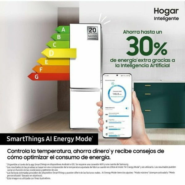 Samsung Hopeinen Jääkaappi 186 cm