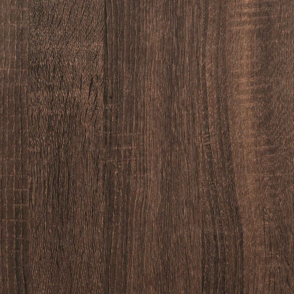 CD-hylly ruskea tammi 102x23x177,5 cm tekninen puu