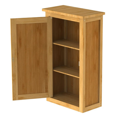 EISL Korkea kaappi ovella bambu 40x20x70 cm