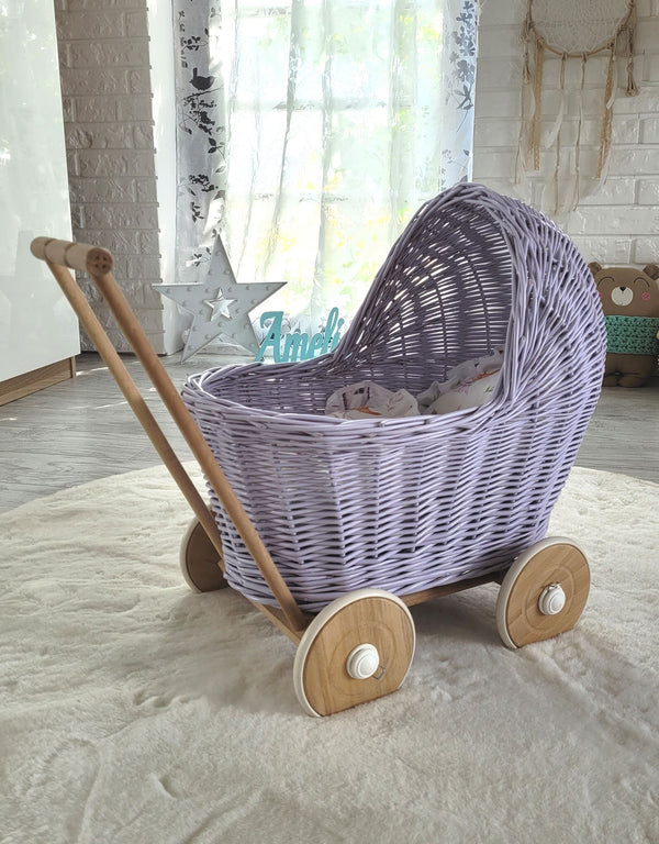 My Sweet Baby - Nuken rottinkiset rattaat - violetti