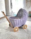 My Sweet Baby - Nuken rottinkiset rattaat - violetti