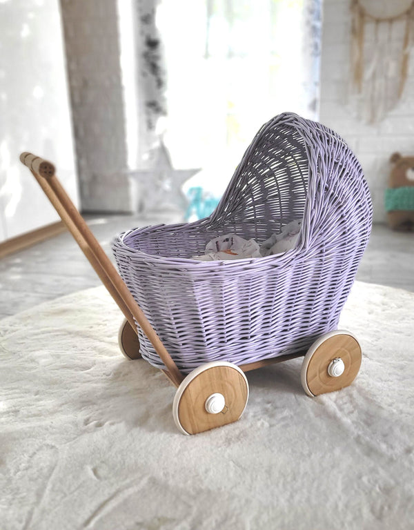My Sweet Baby - Nuken rottinkiset rattaat - violetti