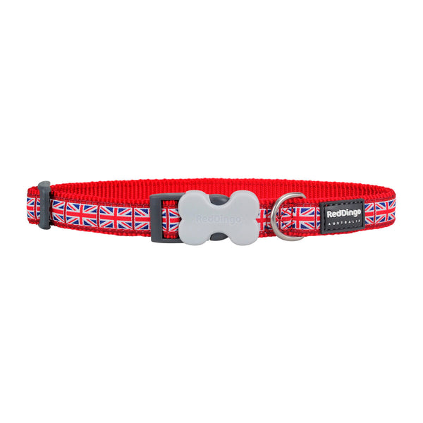 Red Dingo koiran kaulapanta Union Jack 31-47 cm