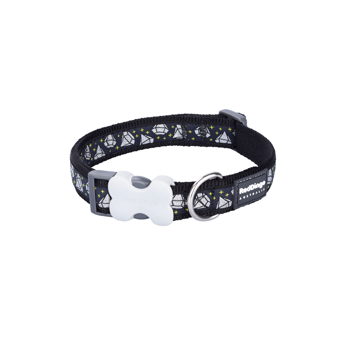 Red Dingo STYLE DIAMOND koiran kaulapanta musta