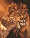 Loving Lions - Paint By Numbers