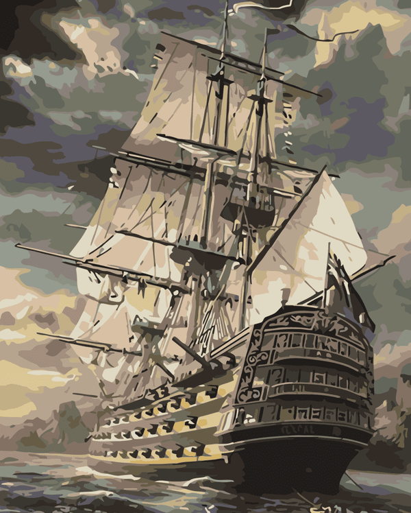 Stormy Seascape - Paint By Numbers