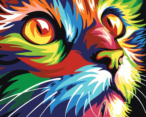 Whiskered Pop - Paint By Numbers