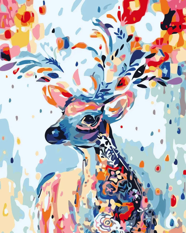 Whimsical Deer - Paint By Numbers