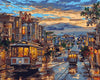 Trams to Twilight Harbor - Paint By Numbers