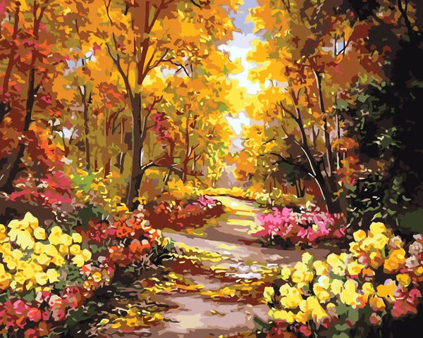Autumn Pathways - Paint By Numbers