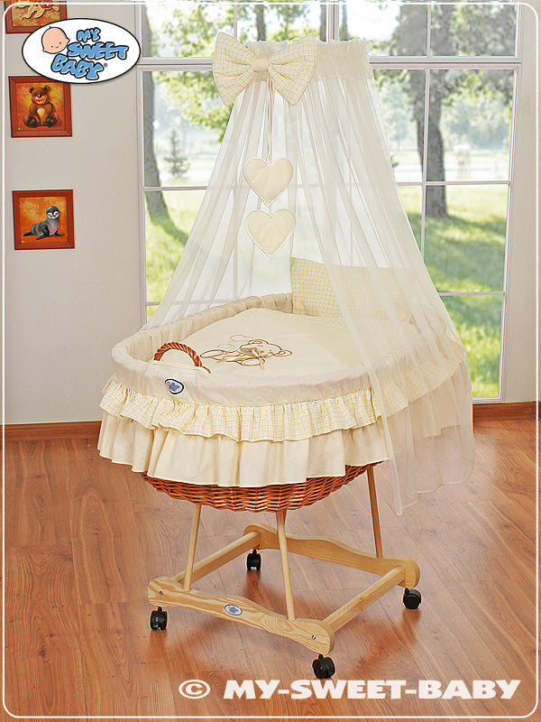 My Sweet Baby - Päällissetti 4 osaa Moses Basket/Wicker crib nro 99690e-321 ja 79690e-321