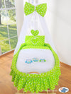 My Sweet Baby - Moses Basket/Wicker -korisängyn päällissetti 4 osaa