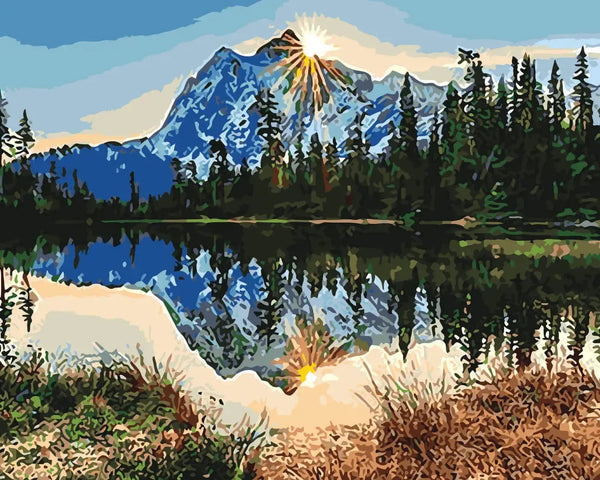 Alpine Mirage - Paint By Numbers
