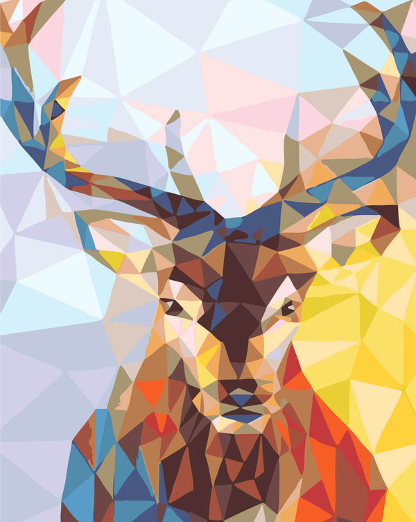 Prismatic Stag - Paint By Numbers