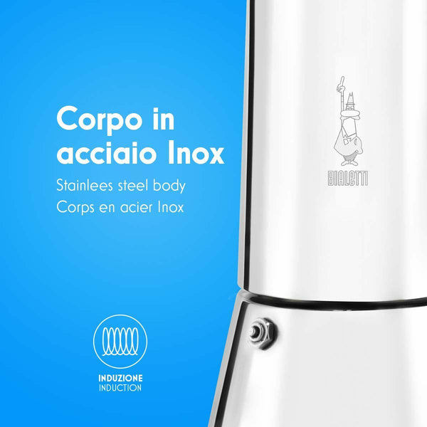 Bialetti New Venus Mokkapannu Ruostumattomasta Teräksestä