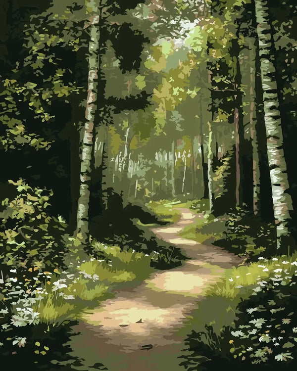 Forest Tranquility - Paint By Numbers
