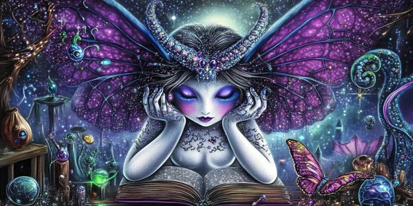 Butterfly Queen 50x100cm - Timanttimaalaus