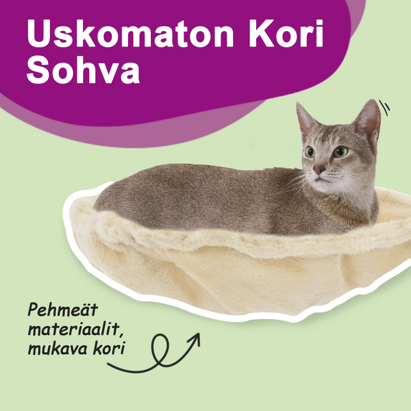 Kerma kissan kiipeilypuu sisal- raapimispylväillä Iftinie 147cm