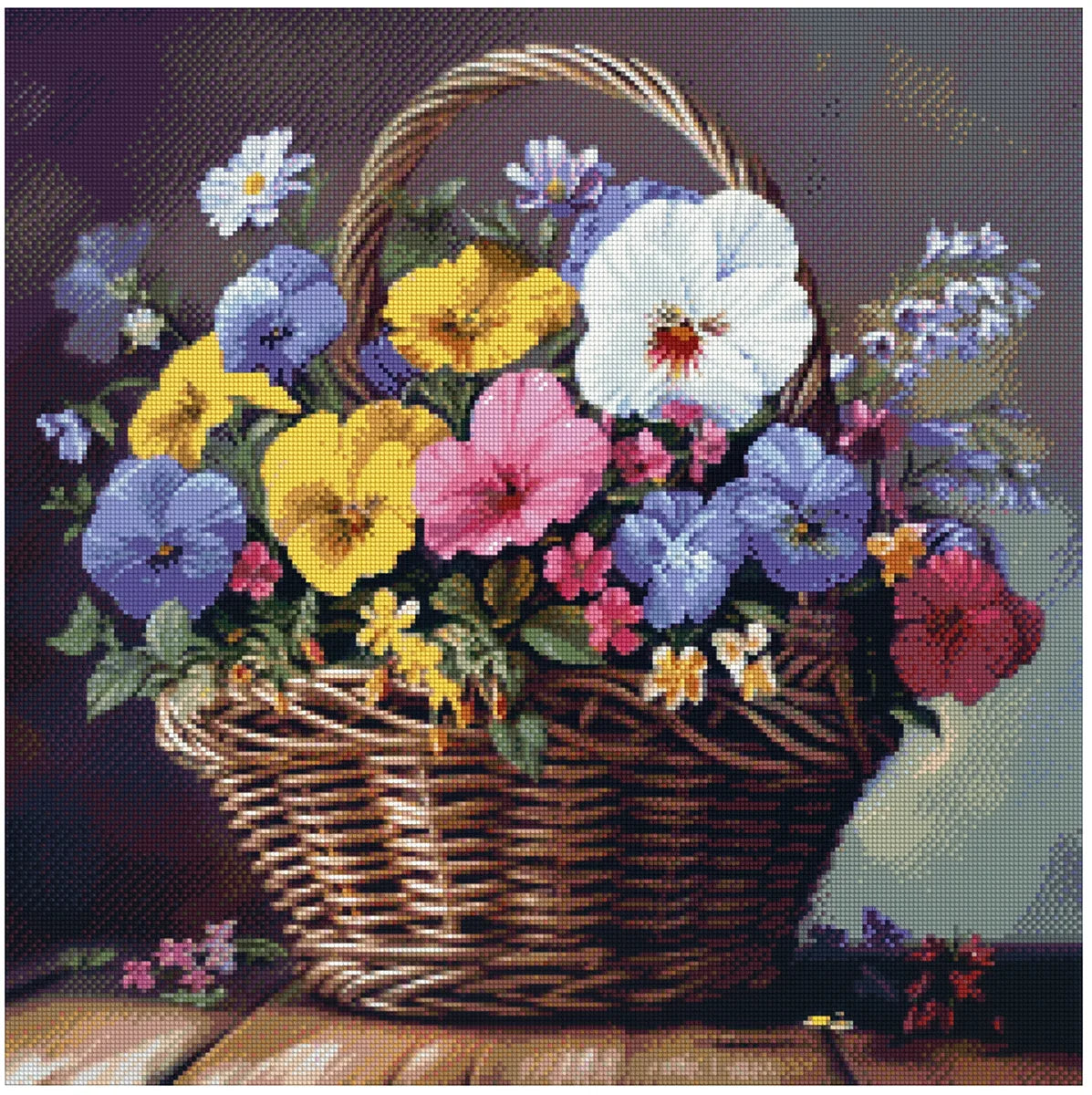 Beauty basket 60x60cm - Timanttimaalaus
