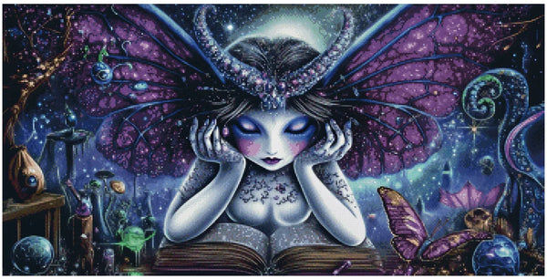 Butterfly Queen 50x100cm - Timanttimaalaus