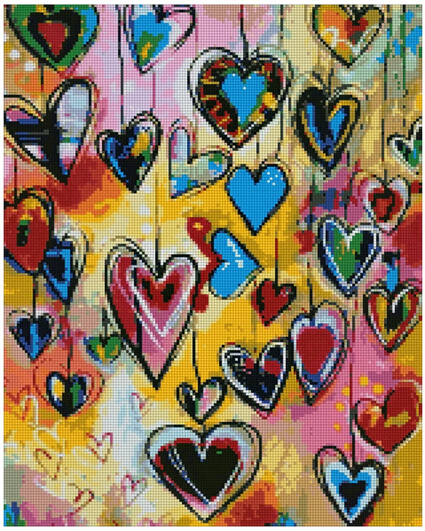 Colours of the Heart 40x50cm - Timanttimaalaus