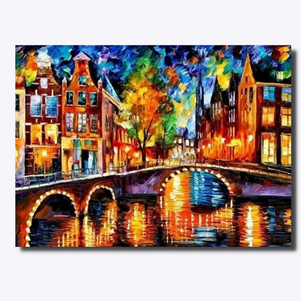 Amsterdam 40x50cm - Timanttimaalaus