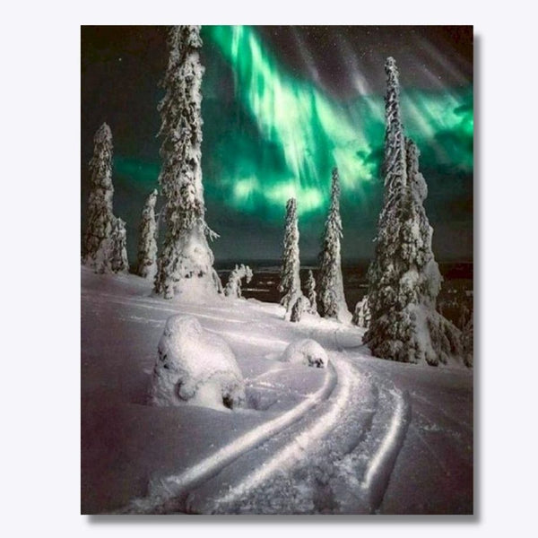 Arctic Aurora 40x50cm - Timanttimaalaus