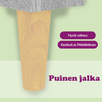 Harmaa kaappi Victomil 70x31x115cm (puinen)