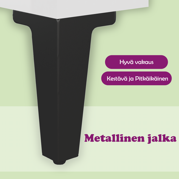 Valkoinen sohvapöytä Szopos 90x50x40cm (puinen)