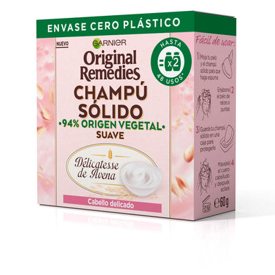 Original remedies hellävarainen rauhoittava kiinteä shampoo 60 gr - GARNIER