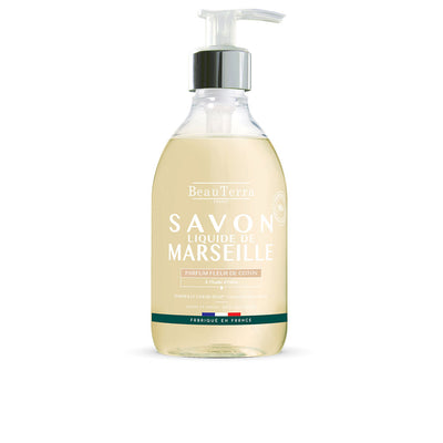 Marseille puuvillakukka saippua 300 ml - BEAUTERRA