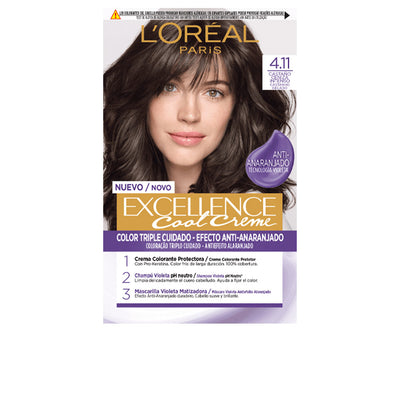 Excellence cool hiusväri #4.11-intensiivinen tuhkakastanja 192 ml - L'ORÉAL PARIS