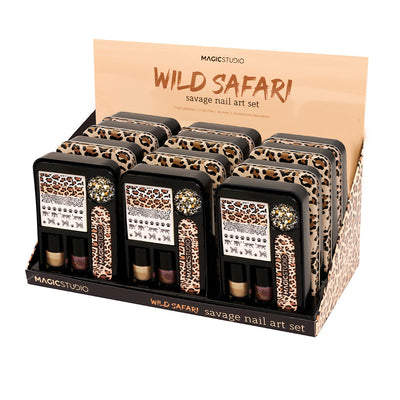 Wild safari savage nail art setti 6 kpl - MAGIC STUDIO