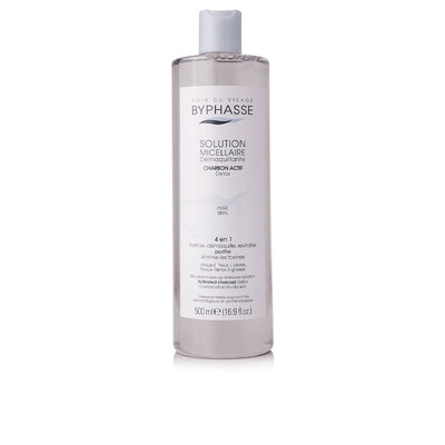 Solución micelar puhdistusvesi aktiivihiilellä 500 ml - BYPHASSE