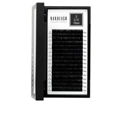 Volume lashes tekoripset 0.10 d #10 mm 1 kpl - NANOLASH