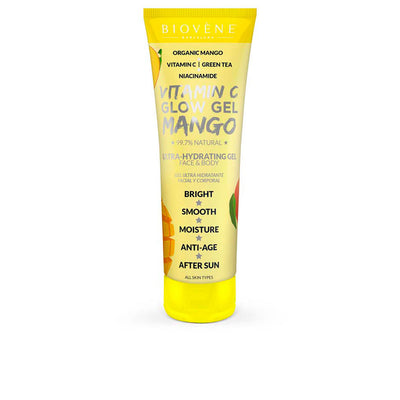 Vitamin c glow gel mango ultra-hydrating gel kasvoille & vartalolle 200 ml - BIOVÈNE