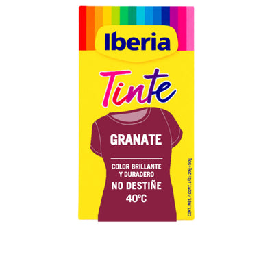 Iberia clothing dye kestävä väri 40º #garnet 70 gr - IBERIA