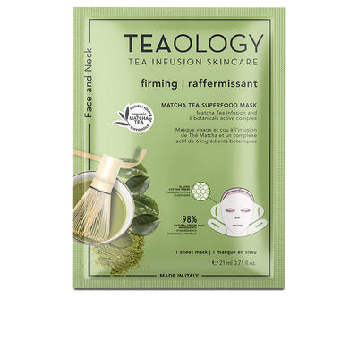 Face and neck matcha-teetä sisältävä superfood-naamio 21 ml - TEAOLOGY