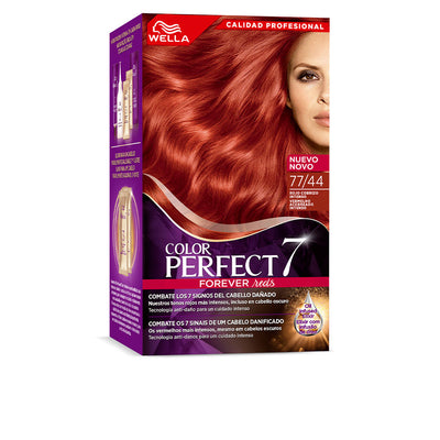 Wella color perfect 7 100% harmaiden peitto #77/44 - intensiivinen kuparinpunainen - WELLA COLOR PERFECT 7