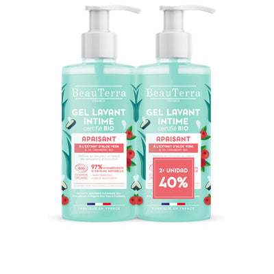 Bio rauhoittava intiimigeeli pakkaus 2 x 500 ml - BEAUTERRA