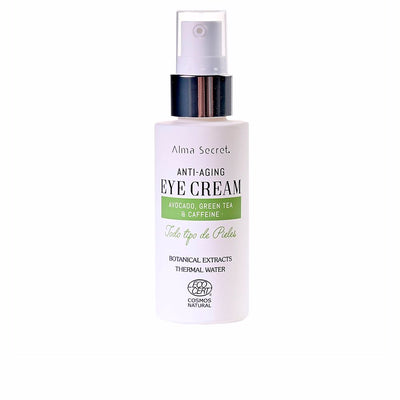 Eye cream antiedad avokadon, vihreän teen & kofeiinin kasviuutteilla 30 ml - ALMA SECRET