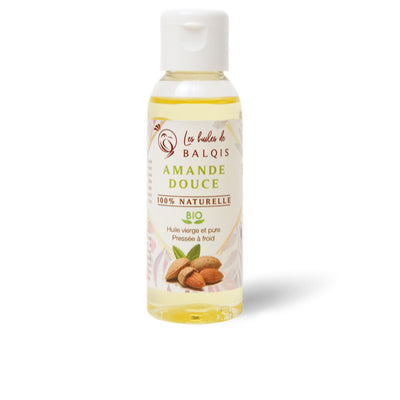 Amande douce neitsytöljy 100 % luomu 50 ml - LES HUILES DE BALQIS