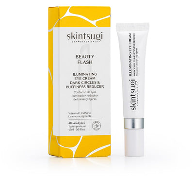 Beauty flash silmänympärysvoide, joka kirkastaa ja vähentää turvotusta sekä tummia silmänalusia 15 ml - SKINTSUGI