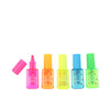 Fluorescent marker nail polish lot 5 kpl