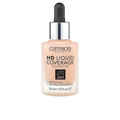 Hd liquid coverage foundation kestää jopa 24h #040-lämmin beige 30 ml - CATRICE