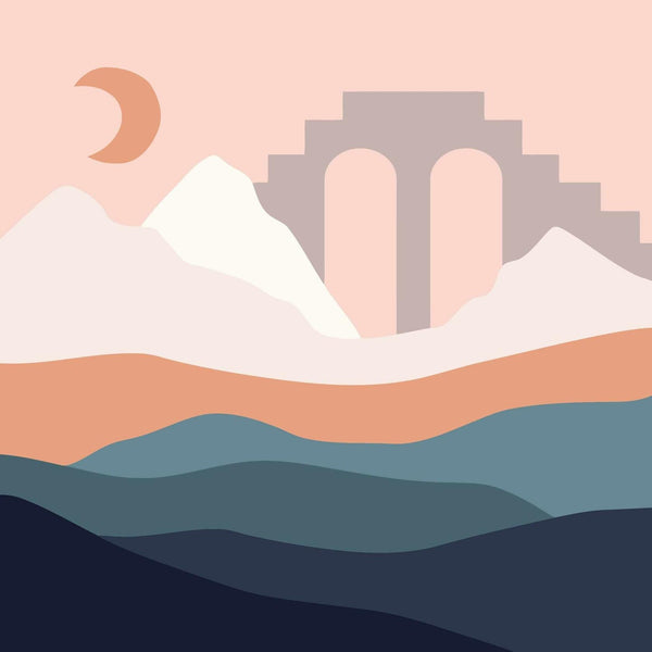 Moonlit Arches 20x20cm - Paint By Numbers