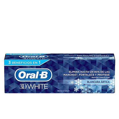 3d white blancura artica hammastahna 75 ml - ORAL-B