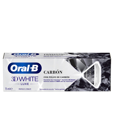 3d white luxe hiilihammastahna 75 ml - ORAL-B