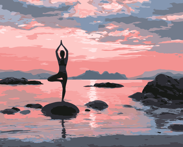 Yoga at Sunrise – Paint By Numbers